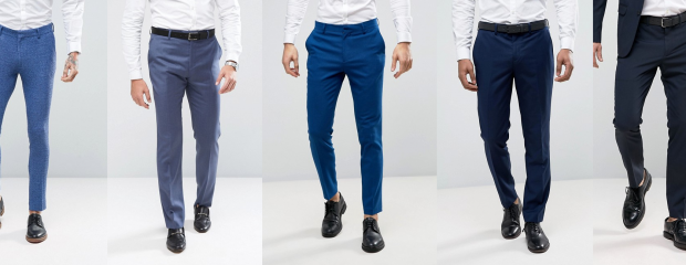 do black shoes go with blue pants